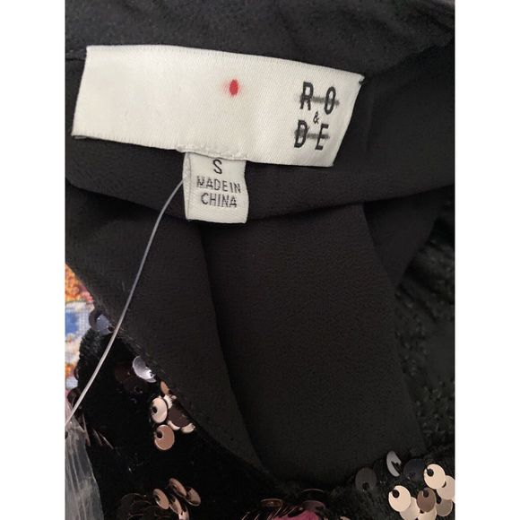 New RO & DE Anthropologie Andi Sequined Tee Dress Size Small - Picture 7 of 7